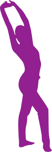 Violette Tänzerin Symbol