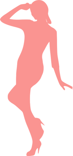 Posing silhouette