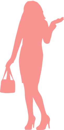 Model with bag