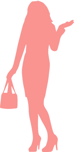 Model with bag