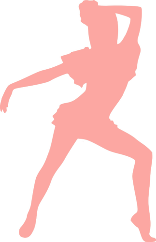 Pink dancing girl