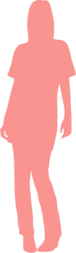 Vaaleanpunainen poseeraa tyttö