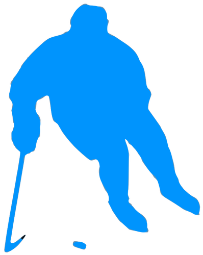 Hockey silhouette