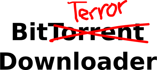 Bit terror downloader vector clip art