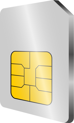 Mobiltelefon SIM card vektor image