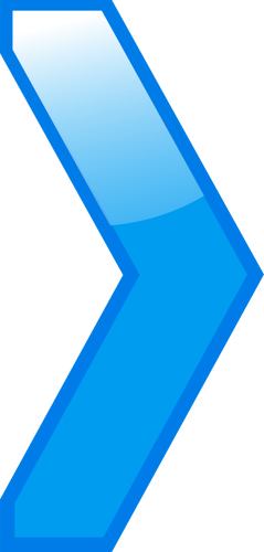Flèche bleue simple