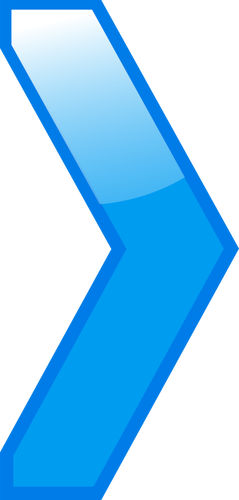 Simple blue arrow