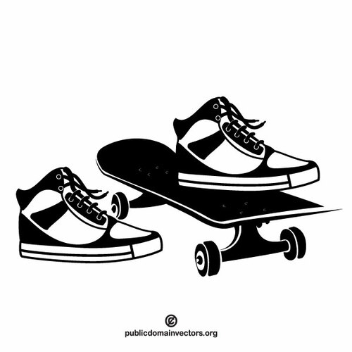 Skateboard vector graphics