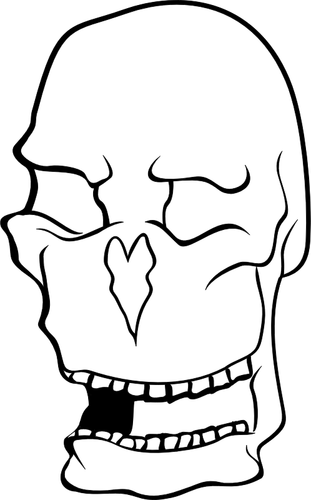 ClipArt des alten Mannes Totenkopf