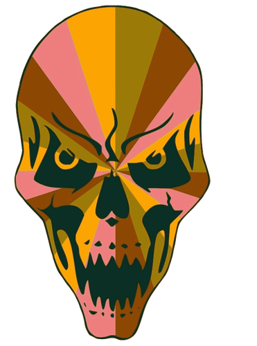 Colorful skull