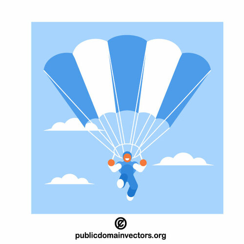Skydiver vector image