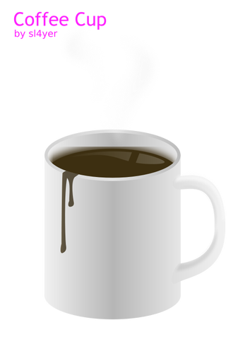 Vector image of coffee in cup