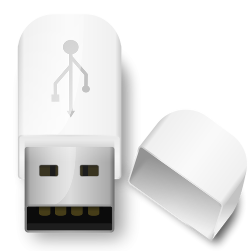 Ilustraţie vectorială stick USB