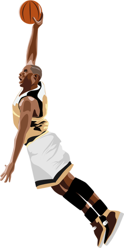 Basketball slamdunk vector illustrasjon