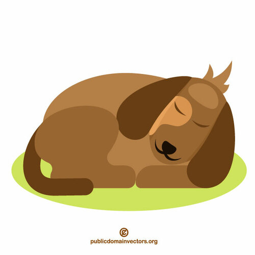 Sleeping dog | Public domain vectors