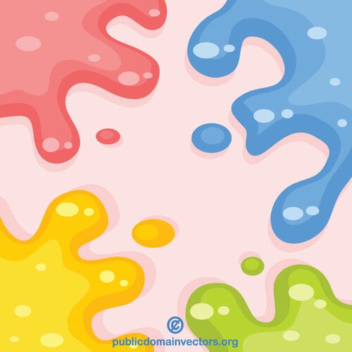 Colorful Slime Public Domain Vectors