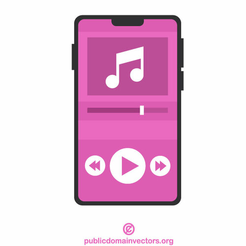 Streaming app on a smartphone