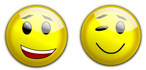 Two yellow smileys