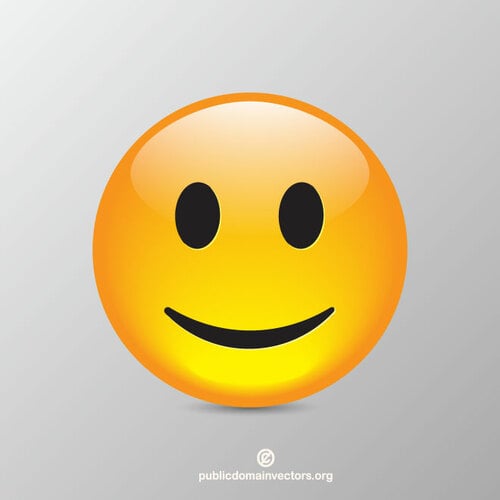 Icono de vector smiley clásico