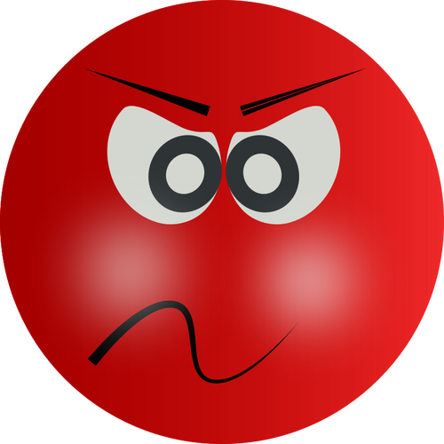 Red angry smiley