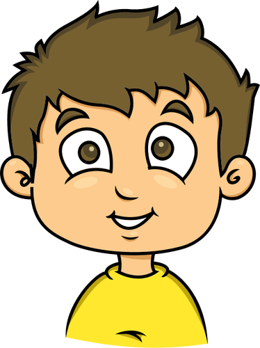 Lächelndes Gesicht eines Kindes-Vektors Zeichnung
