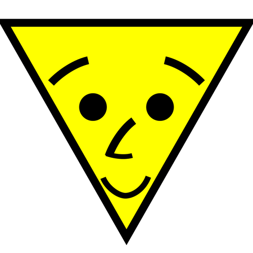Sorridente do triângulo
