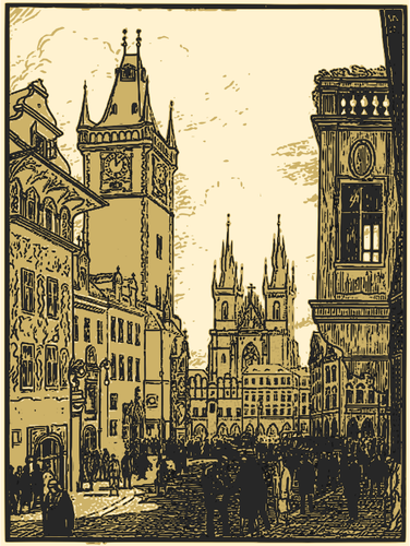 古いプラハの広場