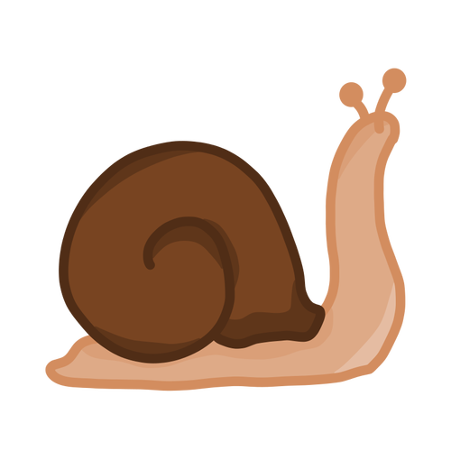 Blue cartoon snail vector image | Public domain vectors