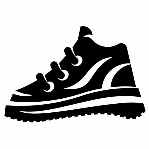 Athletic Shoe Silhouette Public Domain Vectors