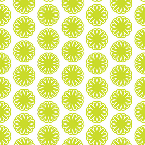 Green snowflakes seamless pattern