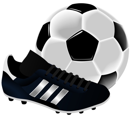 Soccer equipment vector illustration