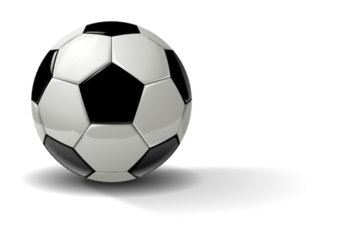 Vector illustration of photorealistic soccer ball