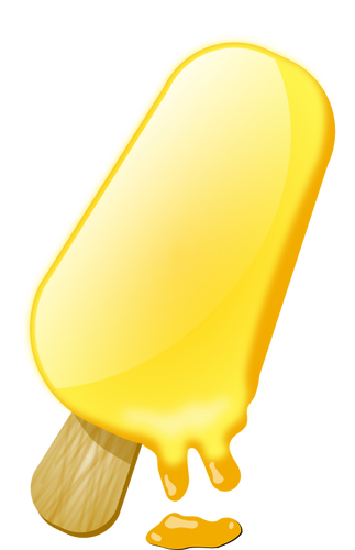 黄色のアイス クリーム