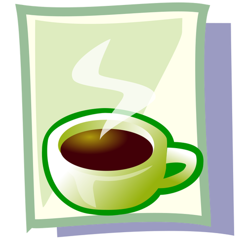 Горячий кофе векторное изображение