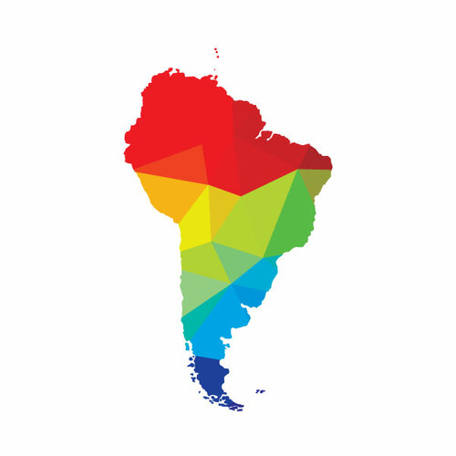 Etelä-Amerikan kartta