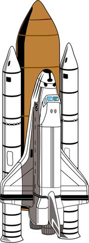 Spaceshuttle vectorillustratie