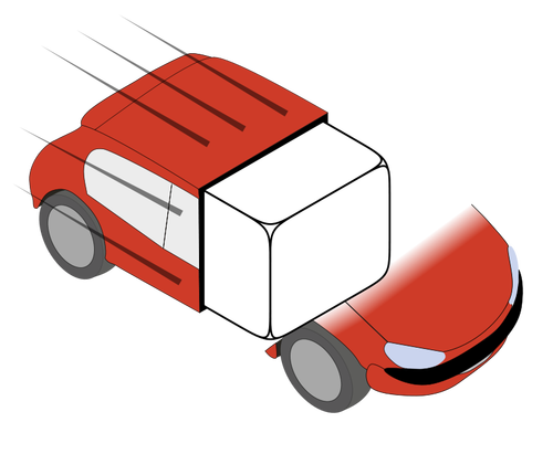 Vector image of speedy eraser