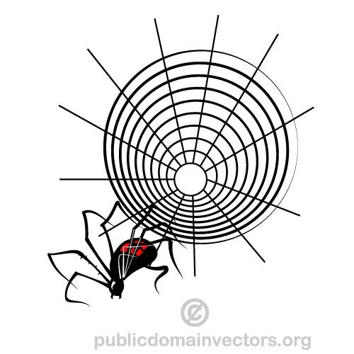 Hämähäkin web-vektorigrafiikka