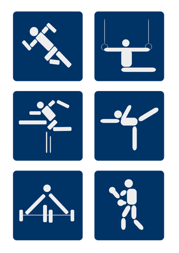 खेल वेक्टर pictograms