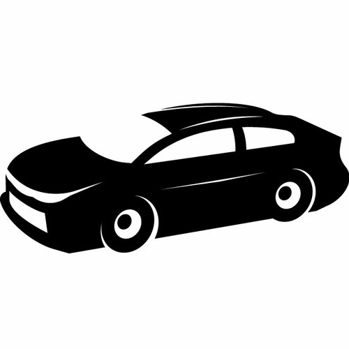 Sports car silhouette | Public domain vectors