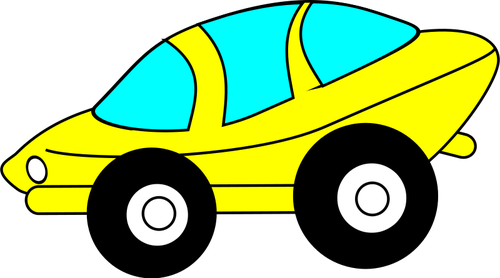 Image vectorielle de dessin animé voiture sportive