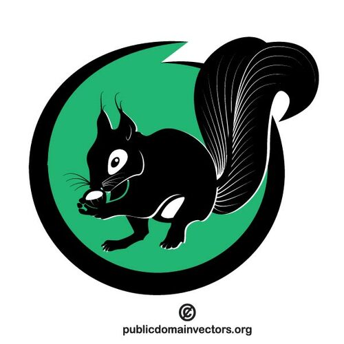 Squirrel vector clip art