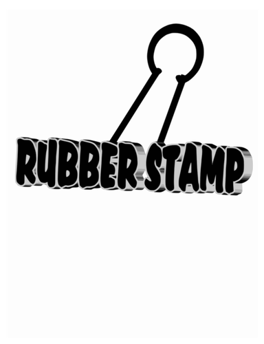 Rubber stamp vector clip art