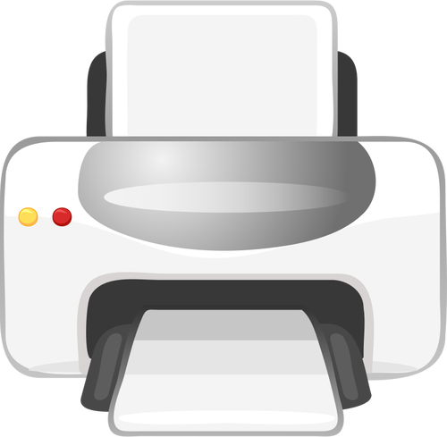 Vector illustratie van het pictogram van de printer kleur