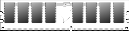 RAM geheugen vector afbeelding