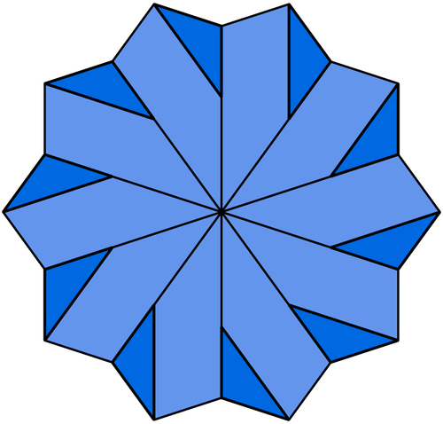 Modrá hvězda vektorový obrázek