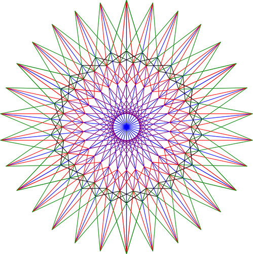 Geometriske star vektorgrafikk utklipp