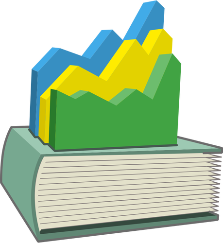Statistik s bok vektorbild