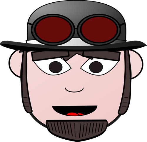 Cartoon character with hat