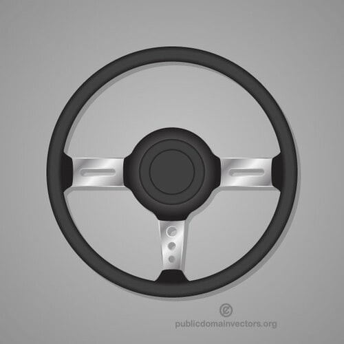 Steering wheel vector image